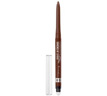 Rimmel London Exaggerate Smoke n’ Shine Eye Definer Eyeliner, Long-Wearing, Gel Formula, Flake-Free, 002, Copper Bling, 0.01oz
