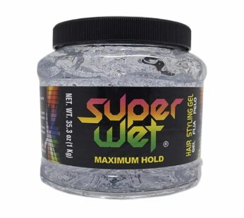 Super Wet, Hair Styling Gel, Clear, Jumbo, 2.2 lb