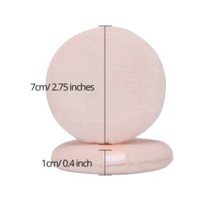 Senkary 8 Pack Face Powder Puffs Soft Cotton Makeup Powder Pads for Loose Powder, Setting Powder, Body Powder (2.75 Inch) - Image 4