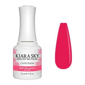 Kiara Sky Professional Nails Soak Off LED UV Gel Polish - Don't Pink About It - Bright Neon Pink - G446 - Image 1