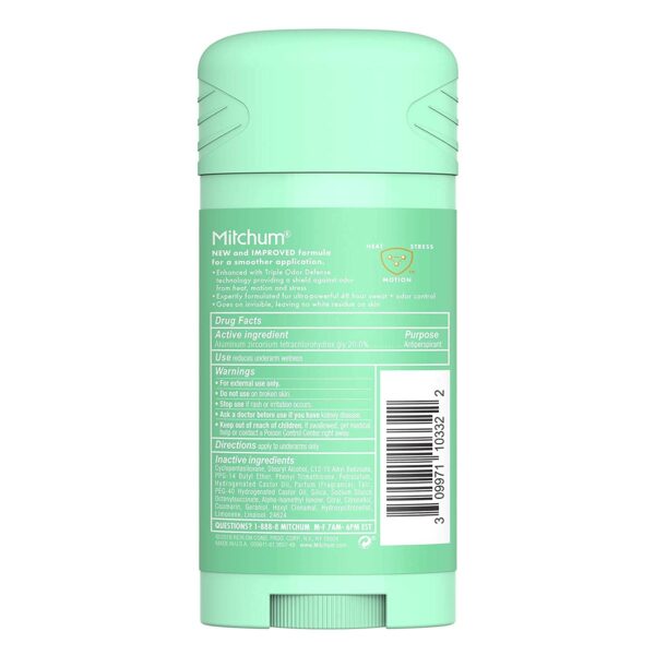 Mitchum For Women Advanced Control Anti-Perspirant Deodorant Invisible Solid Pure Fresh 2.70 oz (Pack of 6) - Image 2