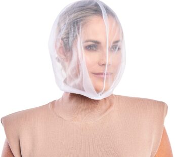 Betty Dain Makeup Protector Hood, Protects Hair and Make Up While Getting Dressed, Nylon Chiffon, Light and Airy, Triple Protection, Zipper closure, M