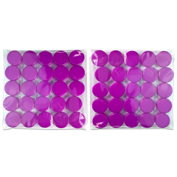 (Quantity: 50 Pieces) Beauticom 3G/3ML Round Clear Jars with PURPLE Lids for Scrubs, Oils, Toner, Salves, Creams, Lotions, Makeup Samples, Lip Balms - - Image 4