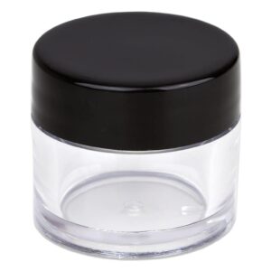 Beauticom? High-Graded Quality 7 Grams/7 ML (Quantity: 12 Packs) Thick Wall Clear Plastic LEAK-PROOF Jars Container with Black Lids for Cosmetic, Lip - Image 5