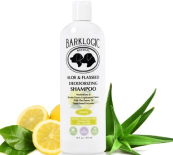 BarkLogic Deodorizing Lemon Dog Shampoo – Sulfate Free, No Phthalates, No Parabens, No PEG’s, Made with Naturally Derived Ingredients