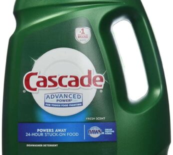 Cascade Advanced Power Liquid Machine Dishwasher Detergent with Dawn, 125-Fl. Oz, Plastic Bottle (125 Fl Oz)