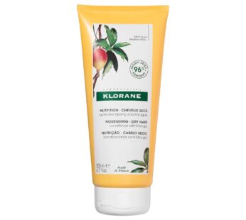 Klorane Nourishing Conditioner with Mango Butter, Moisturize and Hydrate Dry Hair, Paraben, Silicone, Sulfate Free, 6.7 Ounce