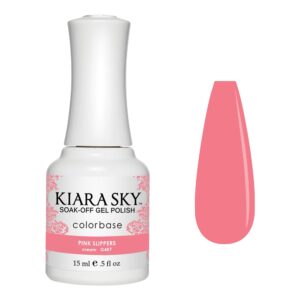 Kiara Sky Professional Nails LED UV Soak Off Gel Polish - G407 Pink Slippers - Classic Pink - Image 1