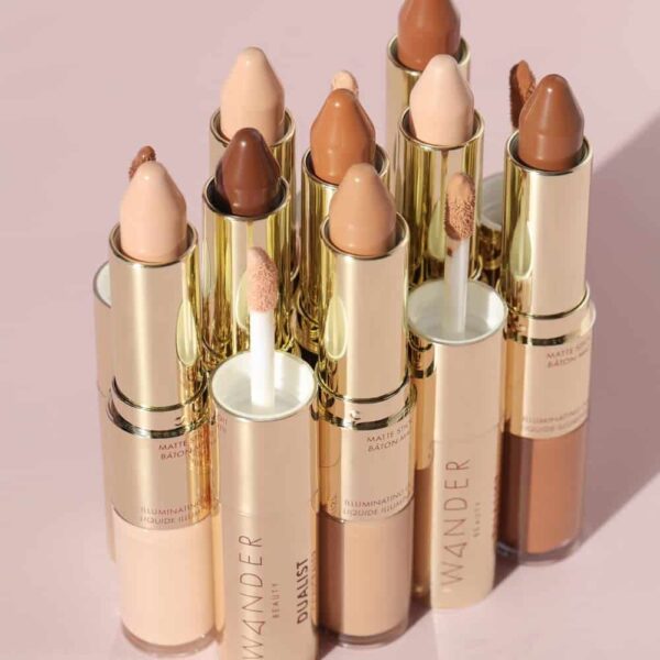 Wander Beauty Dualist Matte and Illuminating Concealer Makeup - Fair - Dual-Ended Matte Concealer Stick + Liquid Concealer - Full Coverage Concealer B - Image 5