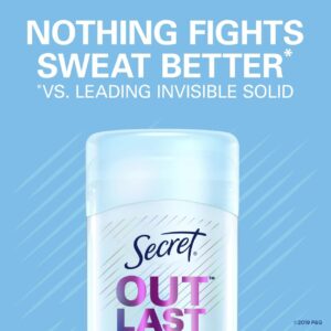 Secret Outlast Xtend Antiperspirant & Deodorant Clear Gel, Unscented 2.7 oz (Pack of 3) - Image 5