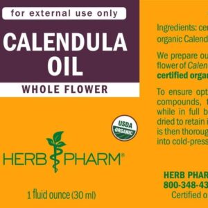 Herb Pharm Certified Organic Calendula Oil, 1 Fl Oz - Image 2