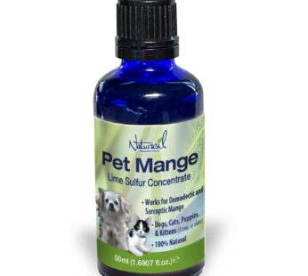 Sarcoptic & Demodectic Mange Relief Treatment by Naturasil – Concentrated Lime Sulfur Dip for Itch, Rash, Hot Spots, Ringworm & Scaly Skin | Topical S