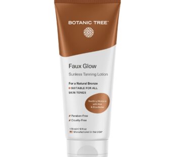 Botanic Tree Self Tanner – Sunless Tanner for Natural-Looking Fake Tan-Herbal Self Tanning Lotion for Flawless Bronzer Skin-Instant Face and Body Tann