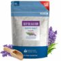 Deep Relaxation Bath Salt 128 Ounces Epsom Salt with Natural Lavender Essential Oil Plus Vitamin C in BPA Free Pouch