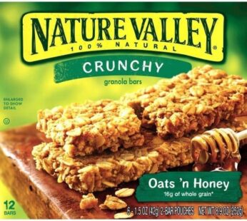 Nature Valley, Crunchy Granola Bars, Oats N Honey, Six 1.5 Ounce 2-bar Pouches Per Box (2 Pack)2