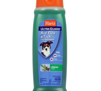 Hartz UltraGuard Rid Flea & Tick Shampoo for Dogs, Fresh Scent- 18 Ounce