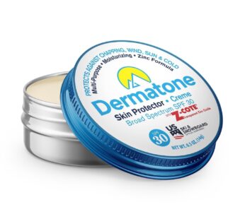 Dermatone Skin Protector w/Zinc | Skin Balm for Face & Lips | Barrier Cream for Sun, Wind & Cold | SPF 30 Zinc Sunscreen | Moisturize Heal & Repair Dr