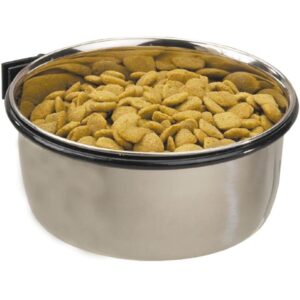 ProSelect 8-Ounce Stainless Steel Coop Cups for Pet Food ? Pet Bowls Attaches Securely to Cage with Plate and Wingnut - Image 1