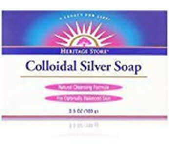 Heritage Store Colloidal Silver Soap, 3.5 Ounce (Pack of 2)
