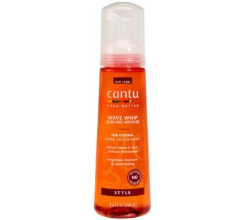 Cantu Wave Whip Curling Mousse with Shea Butter for Natural Hair, 8.4 oz (Packaging May Vary)