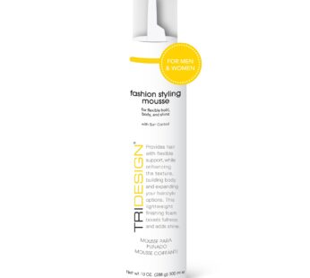 TRI Fashion Styling Mousse – Wavy Hair Volumizer & Curl Tamer with Frizz Control, Shine & Styling Options for Women, Hair Foam – 10 Ounce