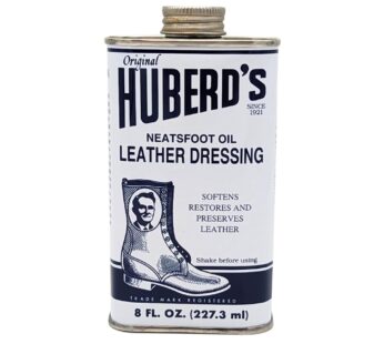 Huberd?s Leather Dressing with Neatsfoot Oil – Leather conditioner that softens new leather and restores dry and hardened leather boots, shoes, bags,