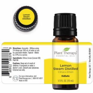 Plant Therapy Lemon Steam Distilled Essential Oil 10 mL (1/3 oz) 100% Pure, Undiluted, Therapeutic Grade - Image 5