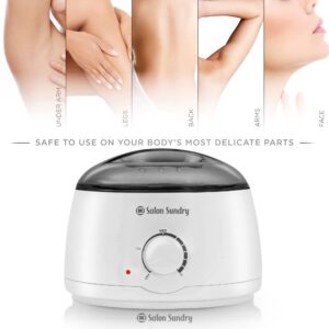 Salon Sundry Portable Electric Hot Wax Warmer Machine for Hair Removal - Black Lid - Image 5