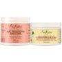 Shea Moisture Curly Hair Care Bundle ??Coconut & Hibiscus Curl Enhancing Smoothie & Jamaican Black Castor Oil Strengthen & Restore Leave-In Conditione