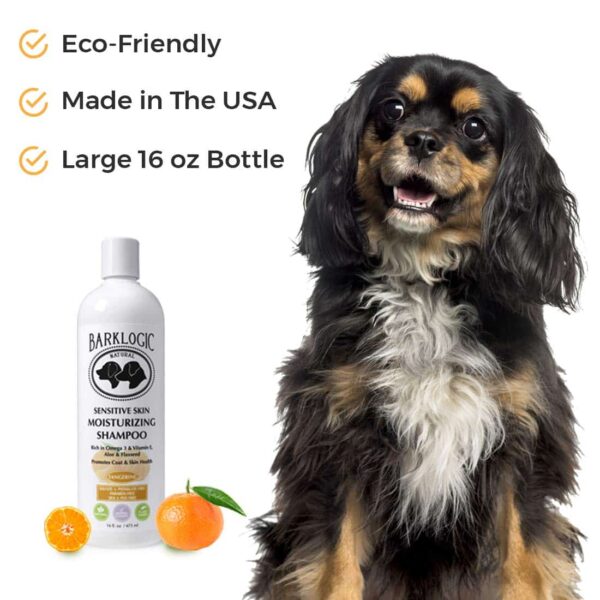 BarkLogic Sensitive Skin Moisturizing Shampoo, Tangerine, 16 fl oz -No Parabens, No Phthalates, No Sulfates, No DEA & PEG - w/Omega 3 and Vitamin E to - Image 5