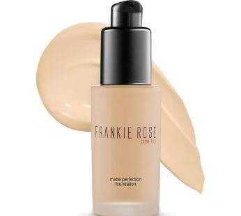 Frankie Rose Cosmetics Matte Perfection Foundation Makeup ? Long-Lasting, Hydrating Foundation for Semi-Matte Finish – Foundation Full Coverage for Al
