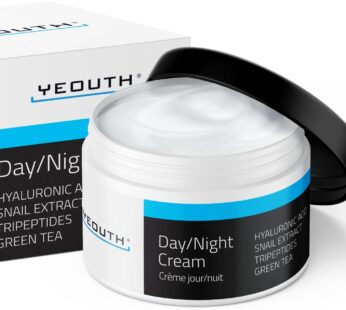 YEOUTH Day Night Cream for Face with Hyaluronic Acid, Snail Mucin and Copper Tripeptide, Moisturizer Face Cream, Hydrating Face Moisturizer for Women
