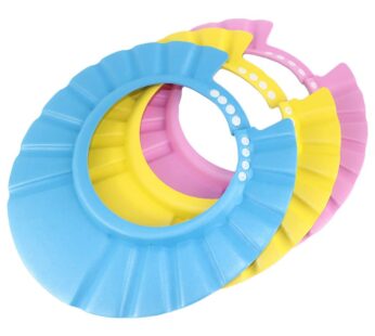 Dianoo Children Baby Kids Waterproof Bathing Cap Shampoo Shower Protect Hat Adjustable Set of 3