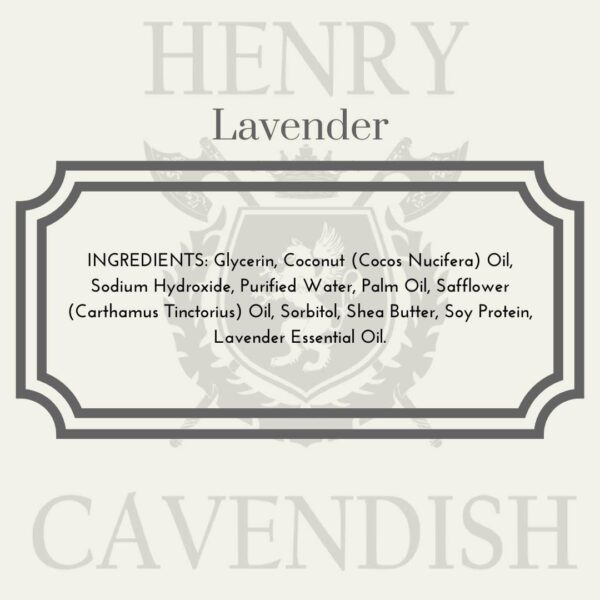 Henry Cavendish Lavender Shaving Soap with Shea Butter & Coconut Oil. Long Lasting 3.8 oz Puck Refill. Mens Shave Soap. All Natural. Rich Lather, Smoo - Image 3