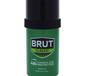 Brut Deodorant Stick, 2.25 Ounces, 6 Pack, Fresh Scent, Odor and Wetness Protection, Made in USA