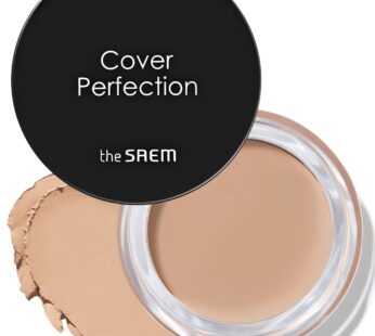 THESAEM Cover Perfection Pot Concealer #02 Rich Beige – High Adherence & Coverage Balm, Conceals Blemish & Acne Spots, Matte Finish Sebum Control for