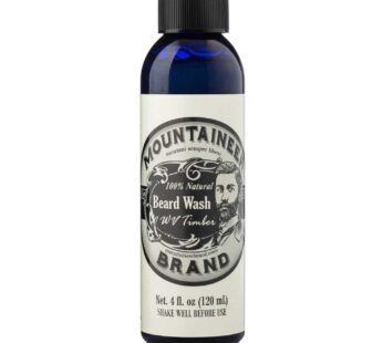 Mountaineer Brand Beard Wash For Men | 100% Natural Beard Shampoo | Thick Cleaning Softening Lather for Hair and Skin | Hydrate and Detangle | Groomin