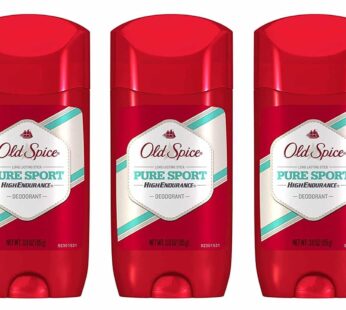 Old Spice Deodorant for Men Pure Sport Scent High Endurance 3 Ounce (Pack of 3)