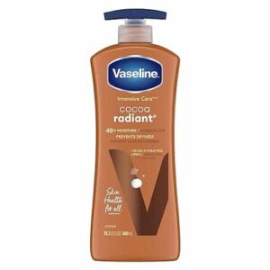 Vaseline Intensive Care Body Lotion for Dry Skin Cocoa Radiant Lotion Made with Ultra-Hydrating Lipids and Pure Cocoa Butter for a Long-Lasting, Radia - Image 1