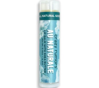 Crazy Rumors Au Naturale Unflavored Lip Balm. 100% Natural, Vegan, Plant-Based, Made in USA (1-Pack)