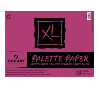 Canson Foundation Disposable Palette Pad, Coated Paper, Fold Over, 12 x 16 Inch, 40 Sheets, 12″X16″, White