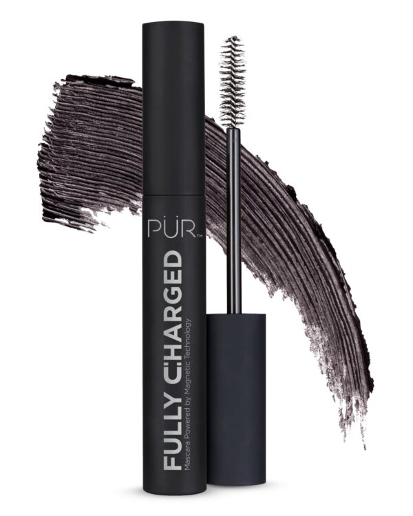 P?R Beauty Fully Charged Mascara for Eye Lash Volume & Length (Black) - Travel Size Thickening, Volumizing, & Lengthening Mascara Powered by Magnetic