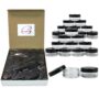 Beauticom 5G/5ML Round Clear Jars with Black Lids for Makeup, Lotion, Creams, Eyeshadow, Cosmetic Product Samples (Quantity: 100pcs)