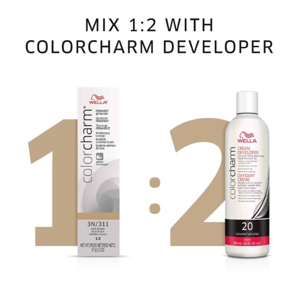 COLORCHARM Permanent Gel, Hair Color for Gray Coverage, 7W Caramel - Image 7