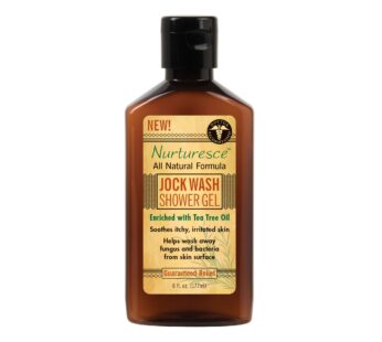 PediFix Nurturesce Jock Wash Shower Gel, 6 Fluid Ounce – Tea Tree Oil Enriched, Soothes Itchy Irritated Skin