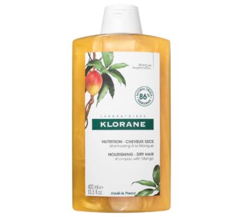 Klorane Nourishing Shampoo with Mango Butter, Moisturize and Hydrate Dry Hair, Paraben, Silicone, SLS Free, 13.5 Fl Oz