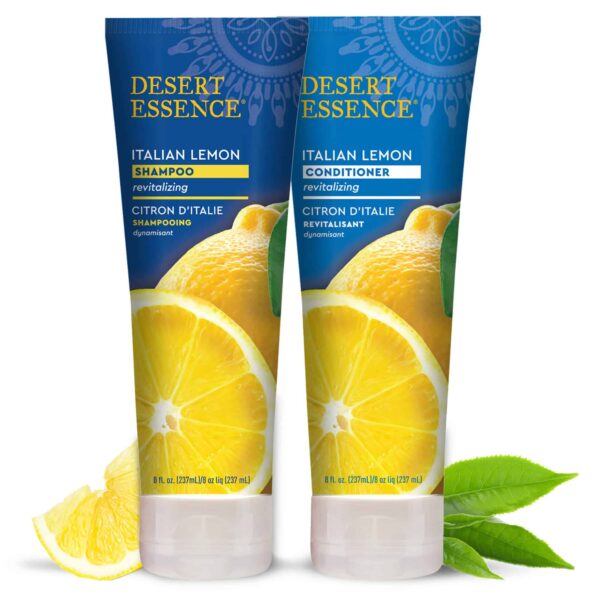 Desert Essence Italian Lemon Shampoo - 8 Fl Oz - Revitalizing - Adds Volume - Shine - Strength Scented - Certified Organic - Aloe Vera - B-complex Vit - Image 9