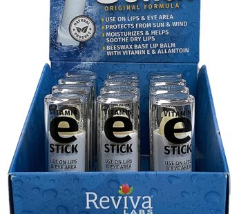 REVIVA LABS – Vitamin E Oil E-Stick, 12 Count (Pack of 1)