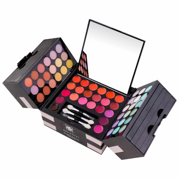 SHANY All About That Face Makeup Kit - All in one Beginner Makeup Set - Eye Shadows, Lip Colors, Face Makeup, Cosmetics applicators & More. - Image 9