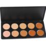 10 Colors Hydrating Cream Concealer Palette, Pure Vie Long Lasting Full Coverage Correcting Concealer Palette Foundation Camouflage Makeup Contour Kit